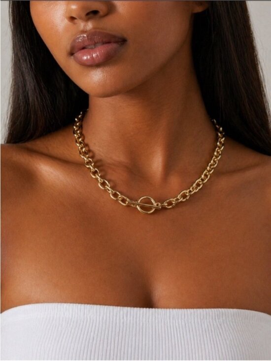 Jewelry - New! Gold Link Chain Necklace (4019) NWOT